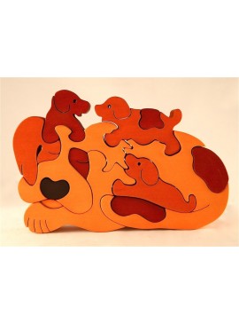 Intra απο ξύλο plywood 3mm-4mm πάχος - Dog Jigsaw Puzzle Παιδικό παιχνίδι παζλ CNC Δίασταση 30x30 cm Intraeaxys-078yjemo