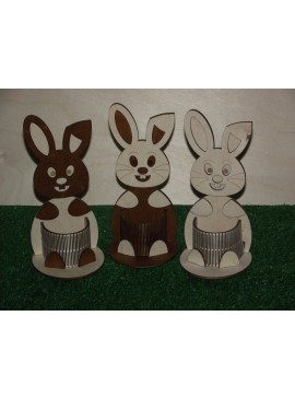 Intra απο ξύλο plywood 3mm-4mm πάχος - Πασχαλινό Μπάνι Μολυβοθήκη Οργανωτή γραφείου Δίασταση 30x30 cm Intraeaxys-eoxlvvgo