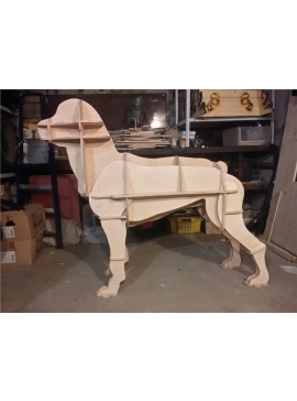 Intra απο ξύλο plywood 3mm-4mm πάχος - Πρότυπο 3D CNC Boxer Dog Δίασταση 30x30 cm Intraeaxys-ro6y6jn7