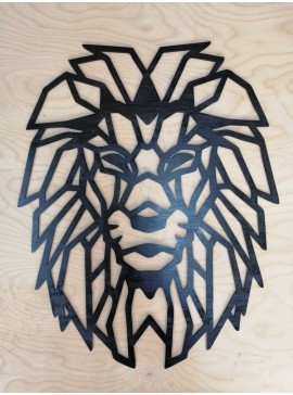 Intra απο ξύλο plywood 3mm-4mm πάχος - Lion Polygon Art Decor Wall Art Decor τοίχου 3D Sculpture Δίασταση 30x30 cm Intraeaxys-eo4qllw7