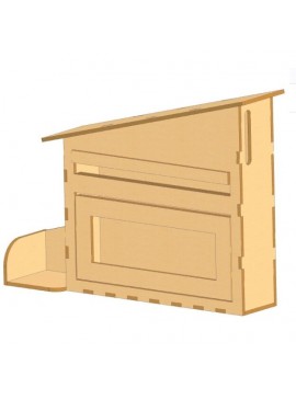 Intra απο ξύλο plywood 3mm-4mm πάχος - Ξύλινο γραμματοκιβώτιο Δίασταση 30x30 cm Intraeaxys-qommlwro