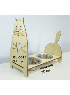 Intra απο ξύλο plywood 3mm-4mm πάχος - Πρότυπο τροφοδότη σκύλων Δίασταση 30x30 cm Intraeaxys-joedk291