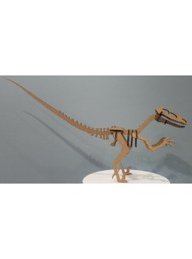 Intra απο ξύλο plywood 3mm-4mm πάχος - Raptor Dinosaur Velociraptor Δίασταση 30x30 cm Intraeaxys-67wle831