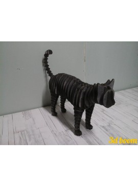 Intra απο ξύλο plywood 3mm-4mm πάχος - Cat Standing 3D Puzzle 4mm Δίασταση 30x30 cm Intraeaxys-67wlq0l1