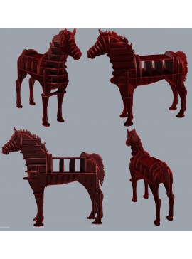 Intra απο ξύλο plywood 3mm-4mm πάχος - Kitaysky Kon v13 Δίασταση 30x30 cm Intraeaxys-yon42y1r