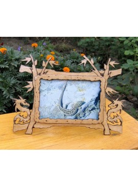 Intra απο ξύλο plywood 3mm-4mm πάχος - Σχέδιο κορνίζας Dragon Δίασταση 30x30 cm Intraeaxys-6o3pk37n