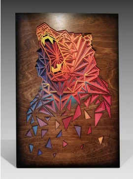 Intra απο ξύλο plywood 3mm-4mm πάχος - Bear Art Arch Δίασταση 30x30 cm Intraeaxys-d1le867m