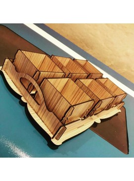 Intra απο ξύλο plywood 3mm-4mm πάχος - Δίσκος Δίασταση 30x30 cm Intraeaxys-67wlee81