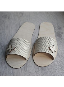 Intra απο ξύλο plywood 3mm-4mm πάχος - Παντούφλες Δίασταση 30x30 cm Intraeaxys-voq233eo
