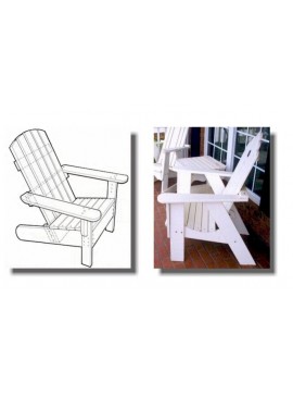Intra απο ξύλο plywood 3mm-4mm πάχος - Αρχείο PDF προτύπου CNC Adirondack Chairs Δίασταση 30x30 cm Intraeaxys-pok3wk87