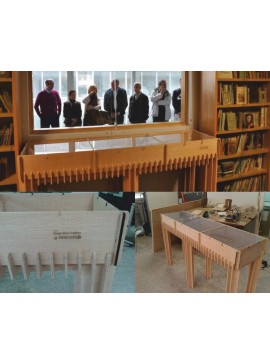 Intra απο ξύλο plywood 3mm-4mm πάχος - Βιτρίνα Μουσείου Τραπέζι CNC Router Δίασταση 30x30 cm Intraeaxys-075y8w0o