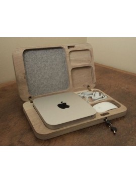 Intra απο ξύλο plywood 3mm-4mm πάχος - Oak Mac Mini Case Δίασταση 30x30 cm Intraeaxys-r7vxxkod