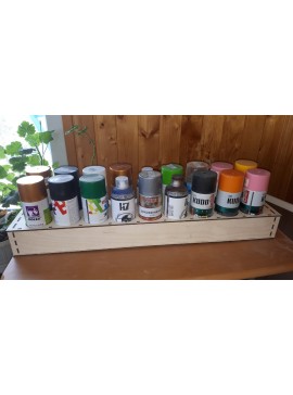 Intra απο ξύλο plywood 3mm-4mm πάχος - Ράφι αποθήκευσης για δοχεία ψεκασμού Δίασταση 30x30 cm Intraeaxys-e1gkw5vo