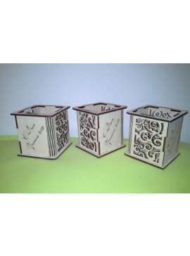 Intra απο ξύλο plywood 3mm-4mm πάχος - Ξύλινη θήκη για στυλό Δίασταση 30x30 cm Intraeaxys-qommng5o