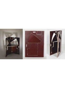 Intra απο ξύλο plywood 3mm-4mm πάχος - Πτυσσόμενη Τριγωνική Καρέκλα Werner Schmidt Δίασταση 30x30 cm Intraeaxys-lopq24z7