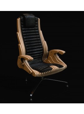 Intra απο ξύλο plywood 3mm-4mm πάχος - Παραμετρική καρέκλα γραφείου Δίασταση 30x30 cm Intraeaxys-d1lzex7m