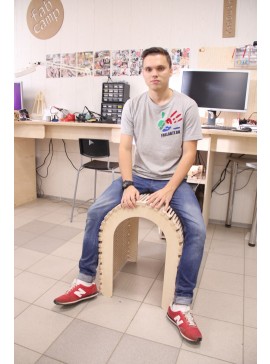 Intra απο ξύλο plywood 3mm-4mm πάχος - Σχέδια επίπλων καρέκλας Δίασταση 30x30 cm Intraeaxys-51rnqv76