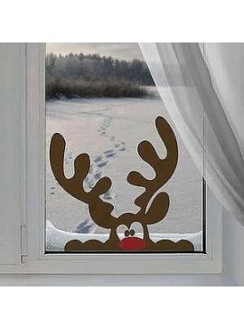 Intra απο ξύλο plywood 3mm-4mm πάχος - ting Deer Window Decor Δίασταση 30x30 cm Intraeaxys-eo20qx67