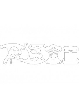 Intra απο ξύλο plywood 3mm-4mm πάχος - Masem Sandalye (Κουνιστή πολυθρόνα) Δίασταση 30x30 cm Intraeaxys-lopvqzow