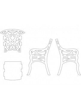 Intra απο ξύλο plywood 3mm-4mm πάχος - Καρέκλα Δίασταση 30x30 cm Intraeaxys-voqzk6o2