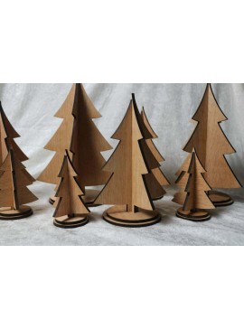 Intra απο ξύλο plywood 3mm-4mm πάχος - Χριστουγεννιάτικα δέντρα 5mm Δίασταση 30x30 cm Intraeaxys-eo4qgvg7