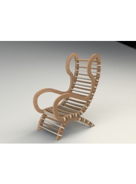 Intra απο ξύλο plywood 3mm-4mm πάχος - Καρέκλα 3 σταθερό καθαρό filat.dxf Δίασταση 30x30 cm Intraeaxys-dyonqgor