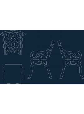 Intra απο ξύλο plywood 3mm-4mm πάχος - Φανταστική καρέκλα dxf Δίασταση 30x30 cm Intraeaxys-yvoqzqo2