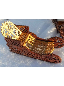 Intra απο ξύλο plywood 3mm-4mm πάχος - Αρχείο PDF Sled Scroll Saw Pattern Δίασταση 30x30 cm Intraeaxys-eo49k91j