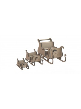 Intra απο ξύλο plywood 3mm-4mm πάχος - Τρισδιάστατη χριστουγεννιάτικη ξύλινη χειροτεχνία με έλκηθρο Δίασταση 30x30 cm Intraeaxys-eo2ej6o8
