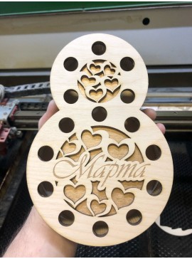 Intra απο ξύλο plywood 3mm-4mm πάχος - Ημέρα της Γυναίκας 8 Μαρτίου Flower Box Δίασταση 30x30 cm Intraeaxys-eo20mwm7