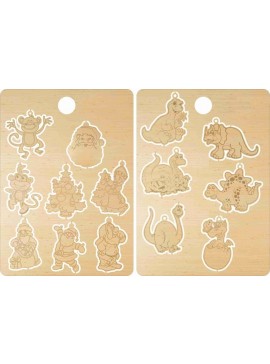 Intra απο ξύλο plywood 3mm-4mm πάχος - Χαραγμένα χριστουγεννιάτικα παιχνίδια Δίασταση 30x30 cm Intraeaxys-yon0vkg7