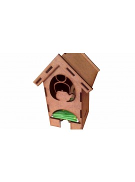 Intra απο ξύλο plywood 3mm-4mm πάχος - Σπίτι τσαγιού Δίασταση 40x50 cm Intraeaxys-p7ymlxz7