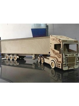 Intra απο ξύλο plywood 3mm-4mm πάχος - Φορτηγό Scania R580 Δίασταση 30x30 cm Intraeaxys-m1d6wxl7