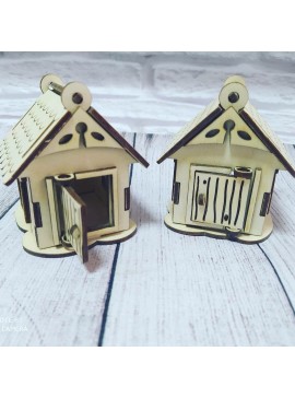 Intra απο ξύλο plywood 3mm-4mm πάχος - Χριστουγεννιάτικο δέντρο παιχνίδι σπίτι Δίασταση 40x50 cm Intraeaxys-ro6y0nm7