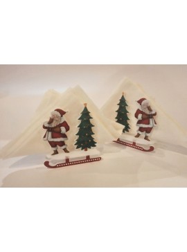 Intra απο ξύλο plywood 3mm-4mm πάχος - Χριστουγεννιάτικη χαρτοπετσέτα Ακρυλική θήκη για χαρτοπετσέτα Δίασταση 30x30 cm Intraeaxys-075yre3o