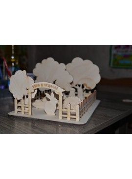 Intra απο ξύλο plywood 3mm-4mm πάχος - Αγρόκτημα Δίασταση 30x30 cm Intraeaxys-eo4qykg7