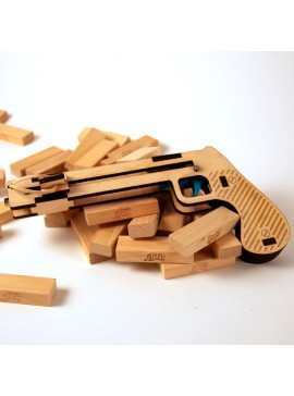 Intra απο ξύλο plywood 3mm-4mm πάχος - Jenga Pistol Plans CNC Δίασταση 30x30 cm Intraeaxys-yonklkor