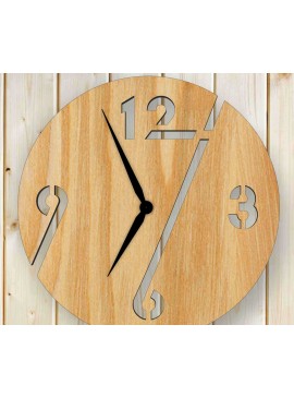 Intra απο ξύλο plywood 3mm-4mm πάχος - Ρολόι τοίχου από κόντρα πλακέ Δίασταση 30x30 cm Intraeaxys-qommz68o