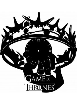 Intra απο ξύλο plywood 3mm-4mm πάχος - Πρότυπο ρολογιού τοίχου Game Of Thrones Δίασταση 30x30 cm Intraeaxys-qomm2pko