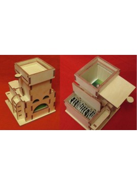 Intra απο ξύλο plywood 3mm-4mm πάχος - Ξύλινο τσαγιέρα Δίασταση 30x30 cm Intraeaxys-67wlegl1