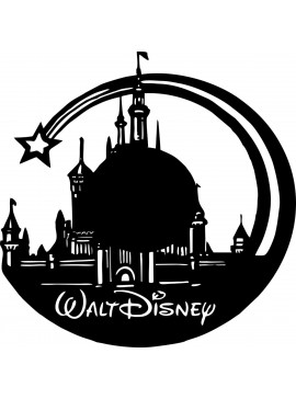 Intra απο ξύλο plywood 3mm-4mm πάχος - Ρολόι τοίχου Walt Disney Vinyl Δίασταση 30x30 cm Intraeaxys-lopzy37w