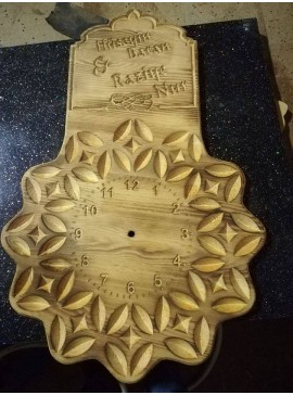 Intra απο ξύλο plywood 3mm-4mm πάχος - Brn Saat Δίασταση 30x30 cm Intraeaxys-joegx916