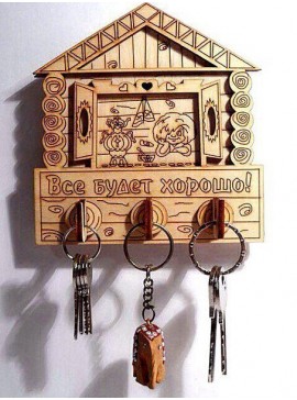 Intra απο ξύλο plywood 3mm-4mm πάχος - Κλειδοθήκη τοίχου 4mm Δίασταση 30x30 cm Intraeaxys-eo236q78