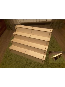 Intra απο ξύλο plywood 3mm-4mm πάχος - Step Stand Display Rack Δίασταση 30x30 cm Intraeaxys-eo4qkgy7