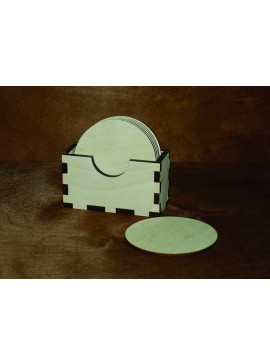 Intra απο ξύλο plywood 3mm-4mm πάχος - Χαρτοθήκη χαρτοπετσέτας Κουτί χαρτοπετσέτας με σουβέρ Δίασταση 30x30 cm Intraeaxys-ro6y4lm7