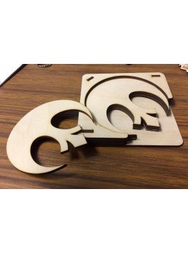 Intra απο ξύλο plywood 3mm-4mm πάχος - Σουβέρ λογότυπου Star Wars Rebel Alliance με θήκη Δίασταση 30x30 cm Intraeaxys-joedv861