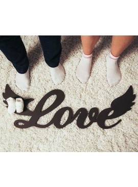 Intra απο ξύλο plywood 3mm-4mm πάχος - Αρχείο PDF Decor Sign Love Wings Δίασταση 30x30 cm Intraeaxys-eo4qwld7