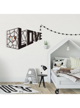 Intra απο ξύλο plywood 3mm-4mm πάχος - 3D Love Wall Decor Δίασταση 30x30 cm Intraeaxys-51rrd0m1