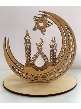 Intra απο ξύλο plywood 3mm-4mm πάχος - Επιτραπέζια θήκη χαρτοπετσέτας Crescent Δίασταση 30x30 cm Intraeaxys-eo4qpq97