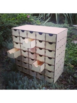 Intra απο ξύλο plywood 3mm-4mm πάχος - Οργανωτής με συρτάρια Δίασταση 30x30 cm Intraeaxys-d1lv6kgo